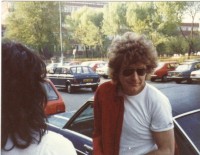 Robert Plant Outside Manchester Poly , May 1981