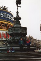 Piccadilly Circus on our way to the Gig 
